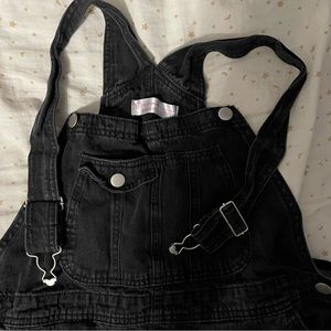 Black Short Overalls